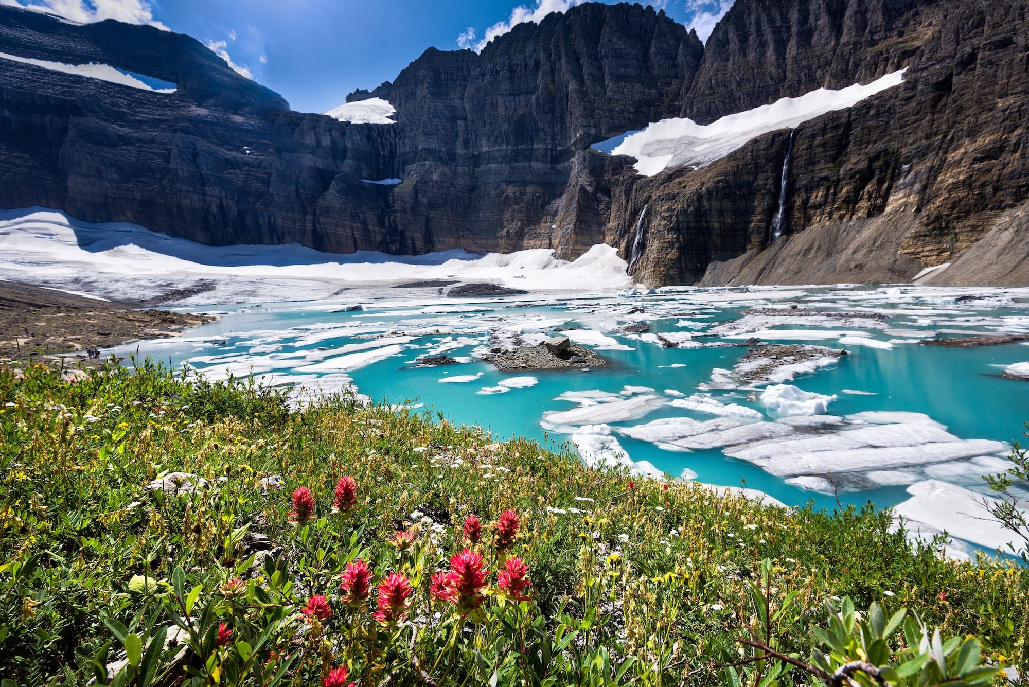 Grinnell Lake in Glacier National Park